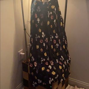 Black floral maxi dress